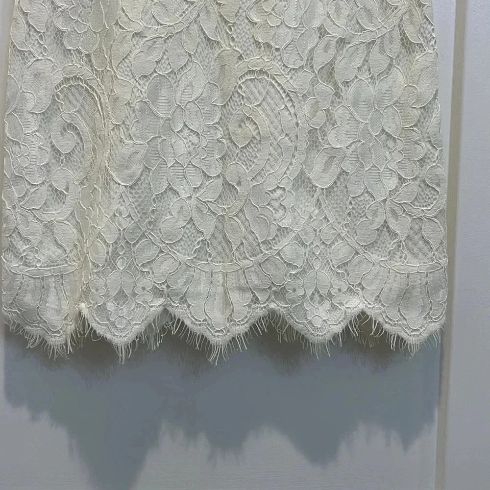 American Threads off white lace dress size small. - Picture 5 of 10